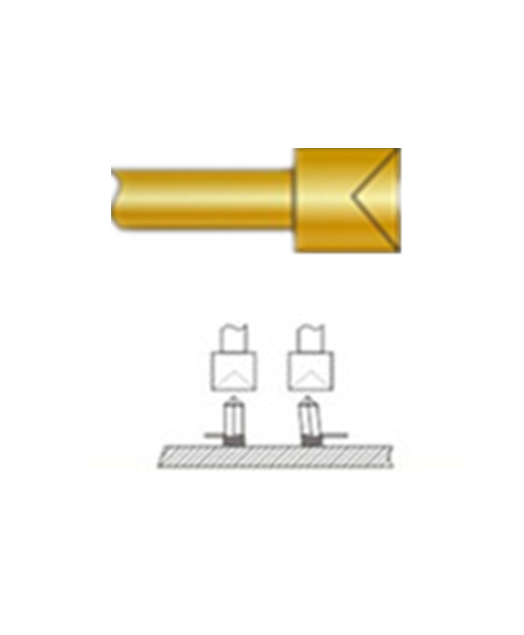 杯頭探針、探針用法圖、探針原理圖、測試探針圖片