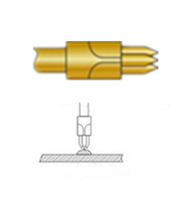 三尖頭探針、探針用法圖、探針原理圖、測試探針圖片