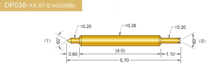 038雙頭探針、雙向探針探針、BGA雙頭探針、雙向彈簧探針、雙頭探針圖片