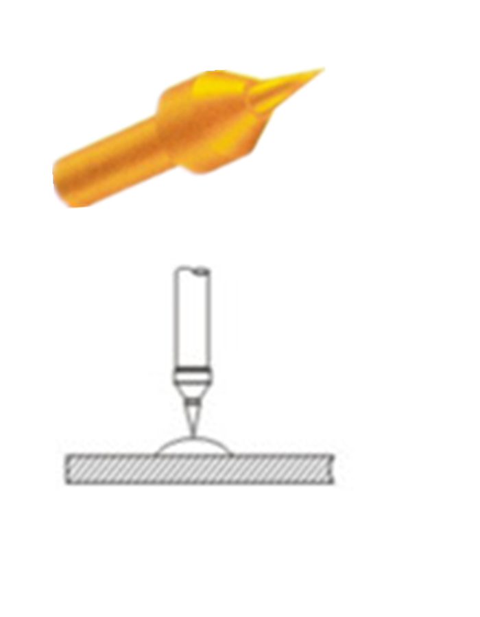 探針頭型、測試探針探針頭、探針頭部形狀、頂針頭
