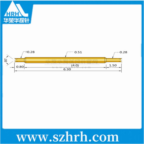 0.51-UU-6.3L ，華榮華雙頭測(cè)試探針廠家